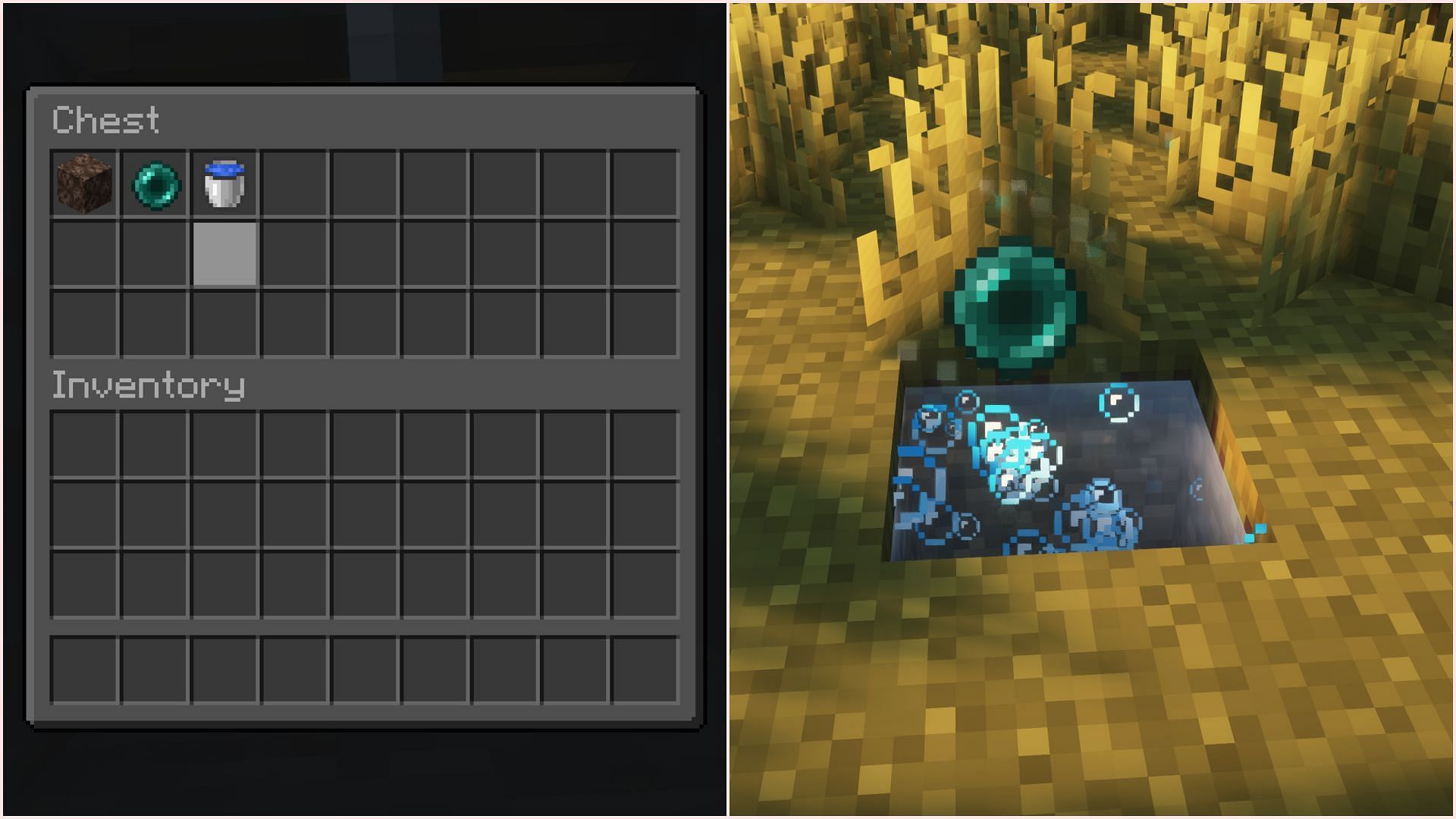 Create a stasis pearl chamber to keep that chunk active (Image via Sportskeeda Gaming || Mojang Studios)